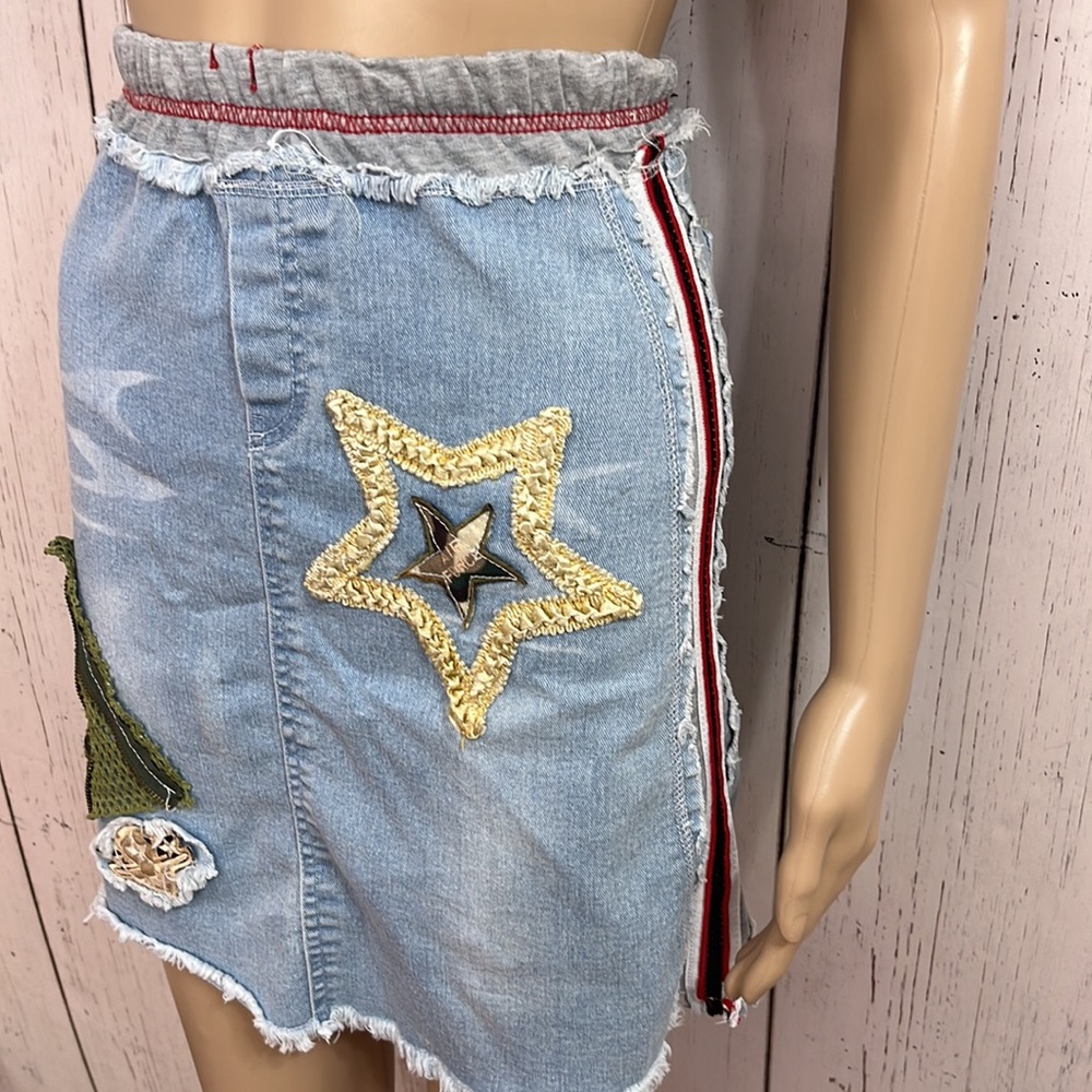 Cai dian Denim Mini Skirt Size 9